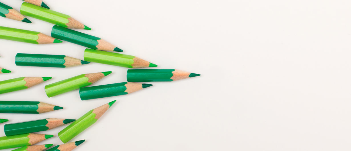 green pencils